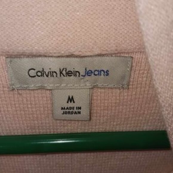 Calvin Klein Jeans Pale Pink Cowl Neck Sweater Size medium - Picture 5 of 8